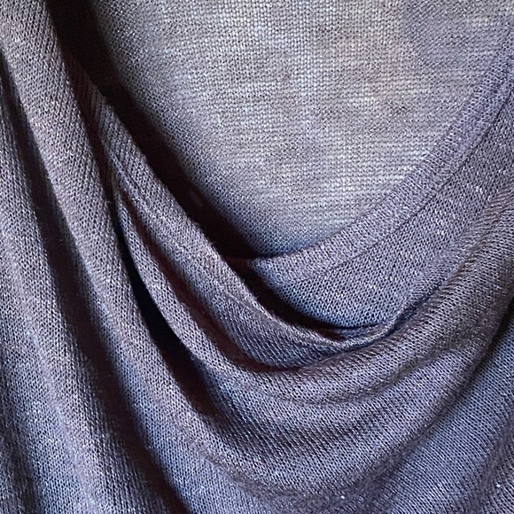 Wrangler brown knit cross-over sweater with button closure, XL - Picture 3 of 8